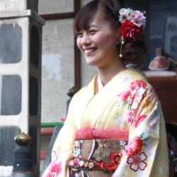 成人式振袖のロケ撮影