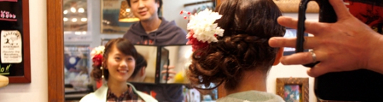 振袖に似合う個性的な髪型をご提案